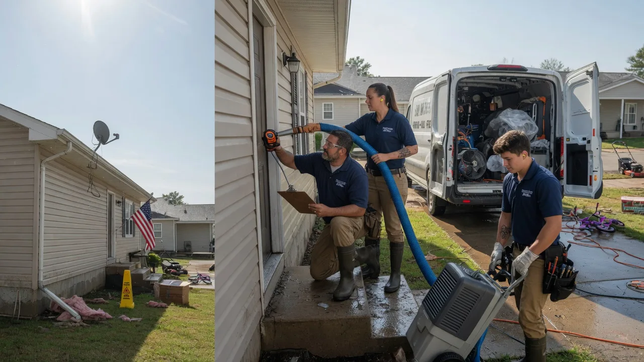 Ceiling Water Damage Restoration in Warrensburg, IL near me